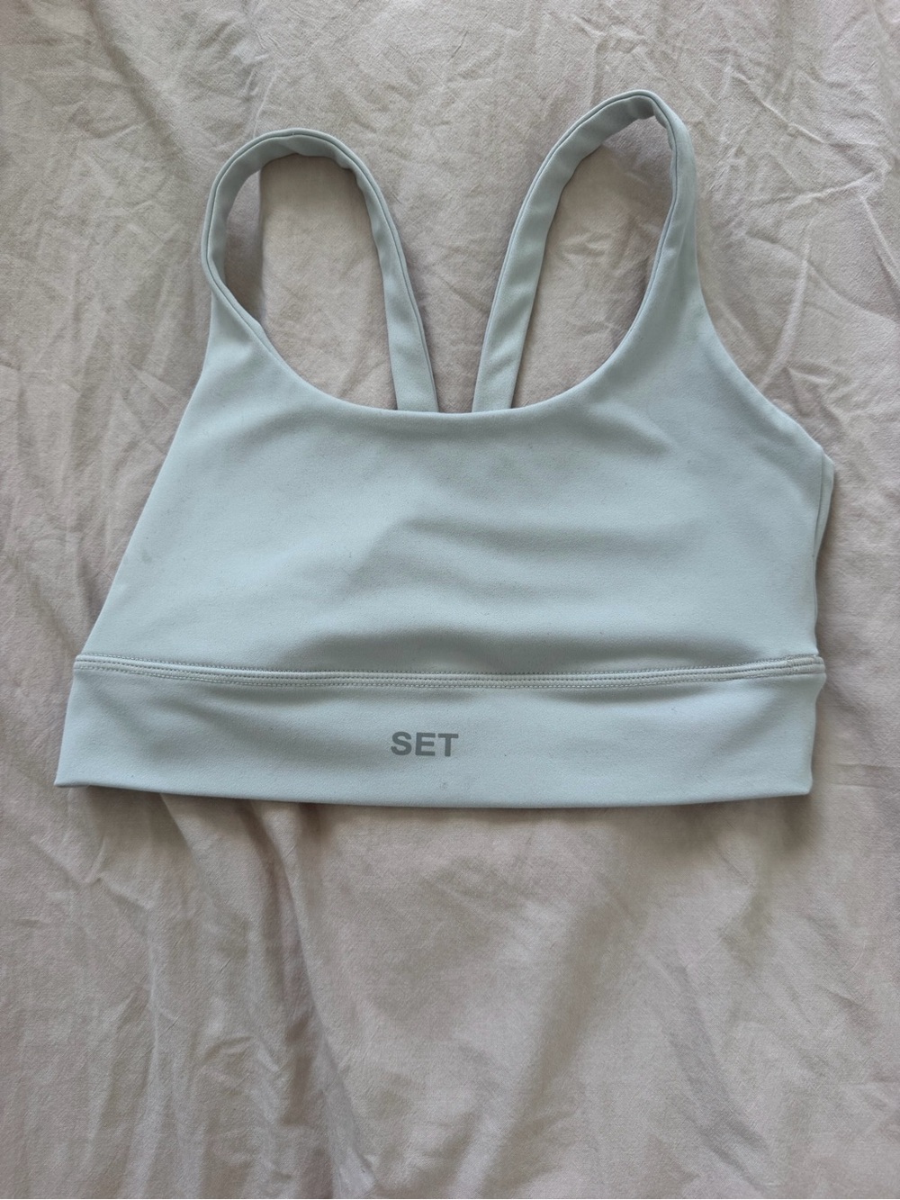 Set Active Gray Sports Bra